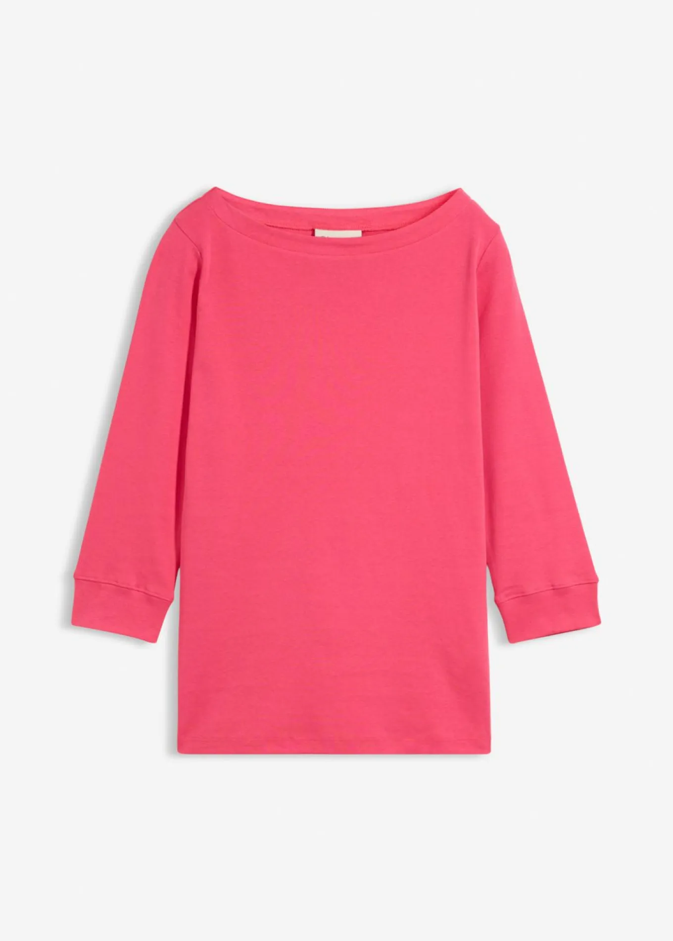 Camiseta elástica con escote en forma de U