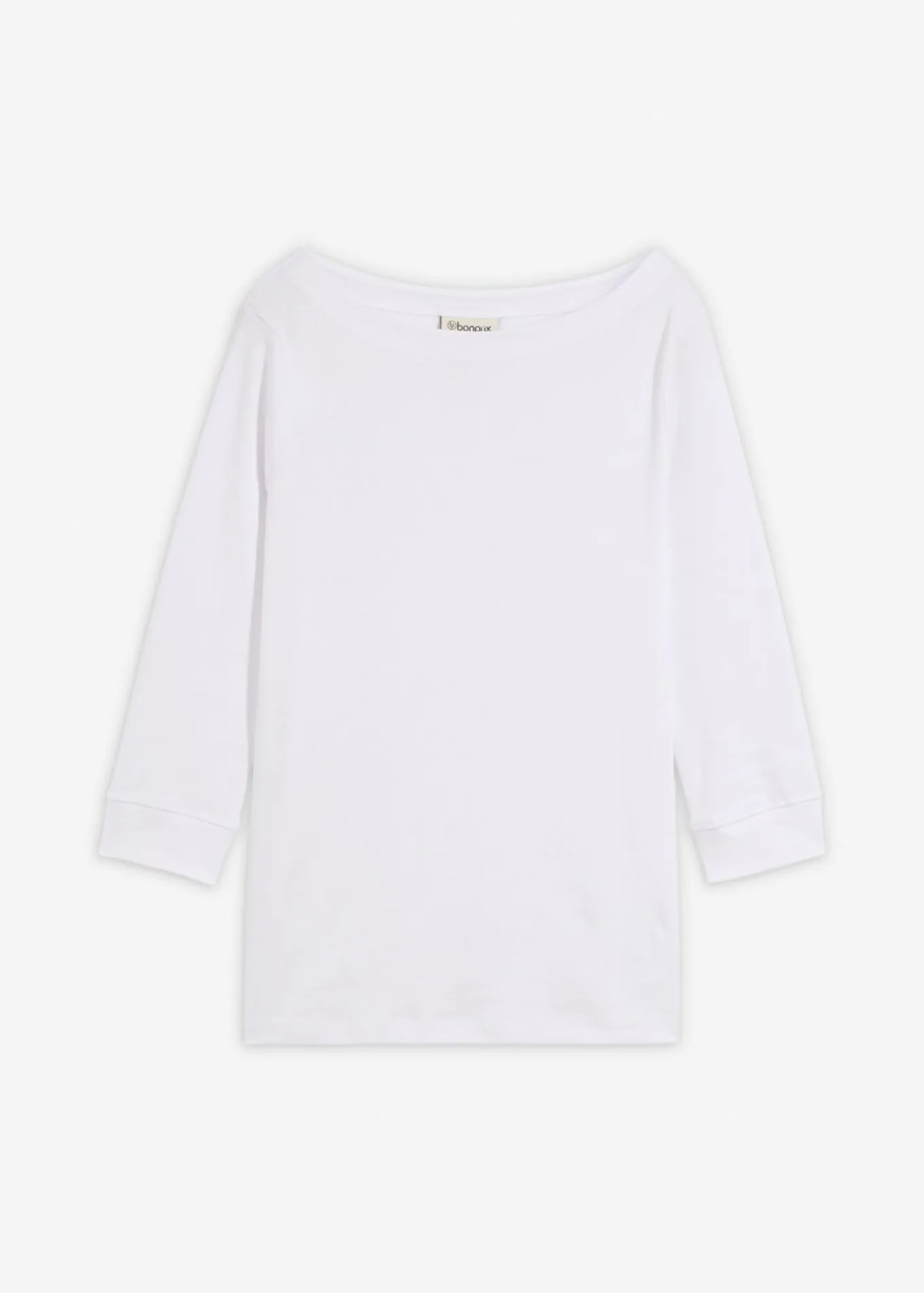 Camiseta elástica con escote en forma de U