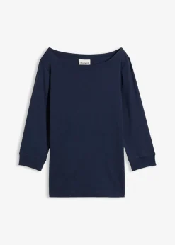 Camiseta elástica con escote en forma de U