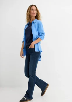 Camiseta elástica con escote en forma de U