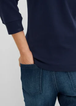 Camiseta elástica con escote en forma de U