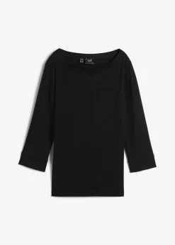Camiseta elástica con escote en forma de U