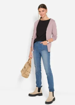 Camiseta elástica con escote en forma de U