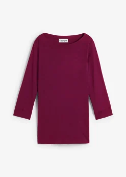 Camiseta elástica con escote en forma de U