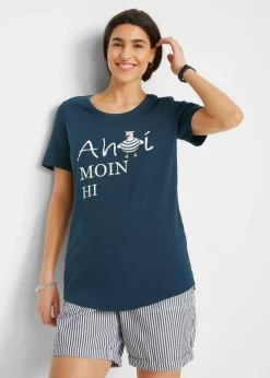 Camiseta en mezcla de algodón