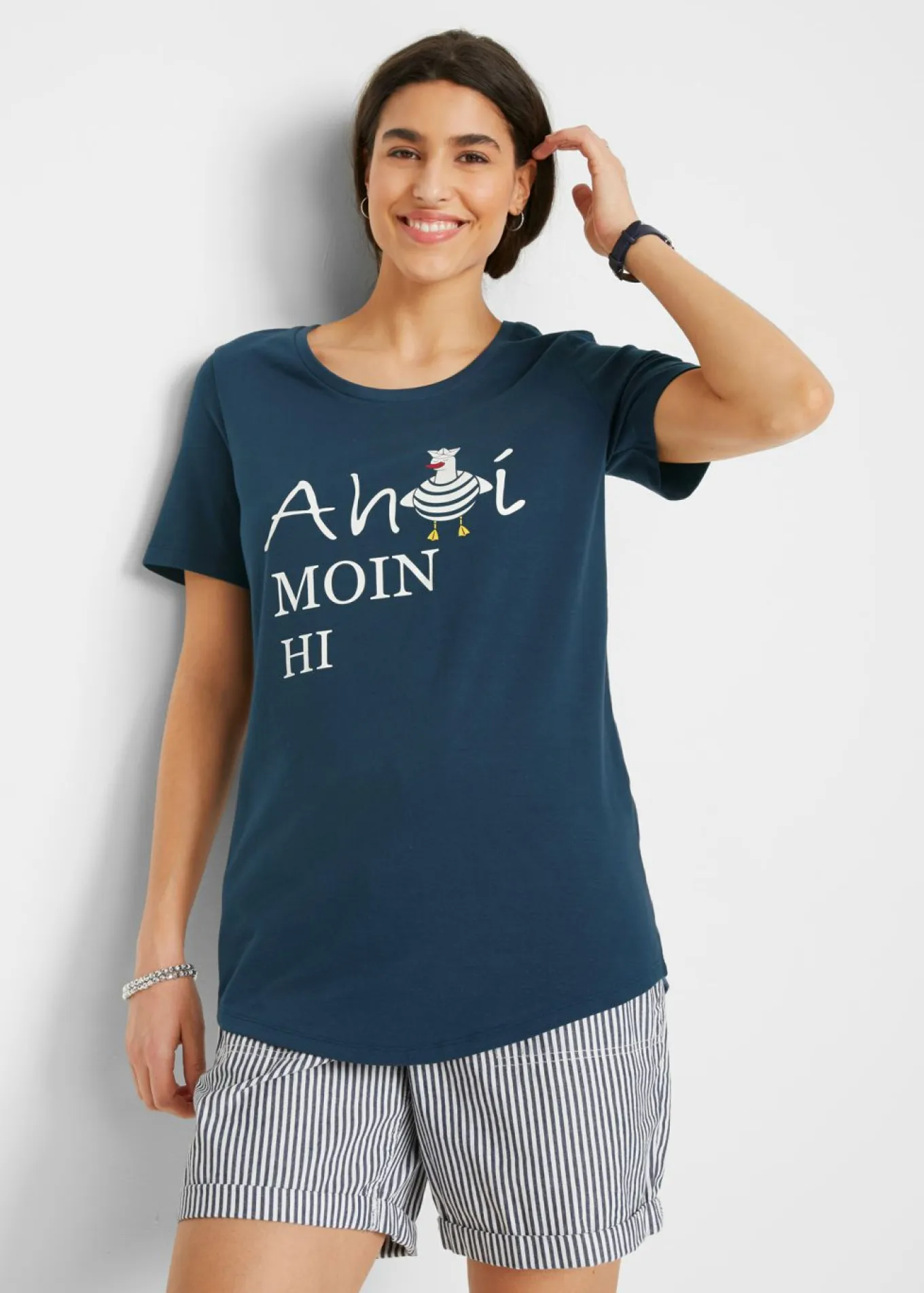 Camiseta en mezcla de algodón
