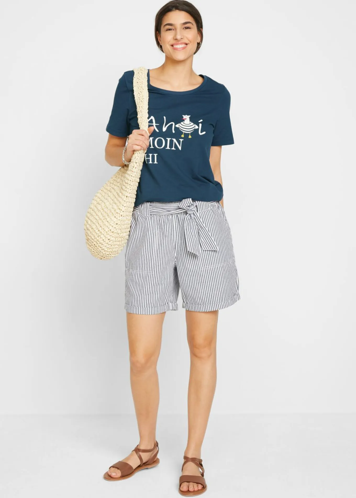Camiseta en mezcla de algodón