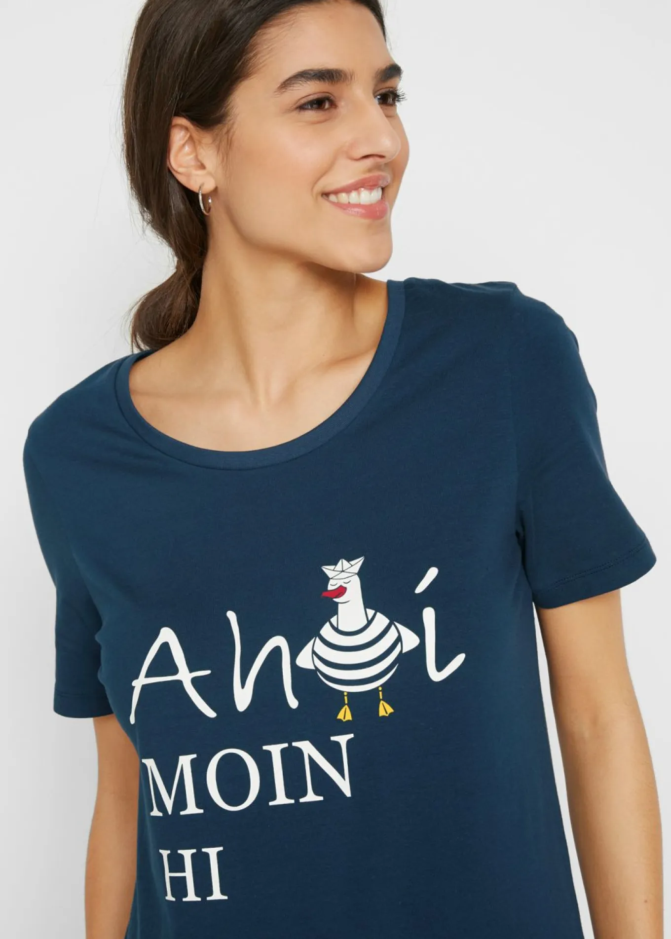 Camiseta en mezcla de algodón