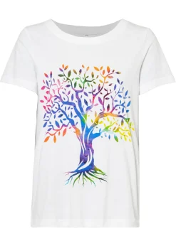 Camiseta estampada de algodón orgánico