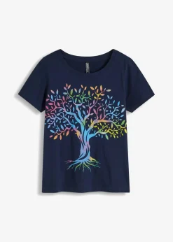 Camiseta estampada de algodón orgánico