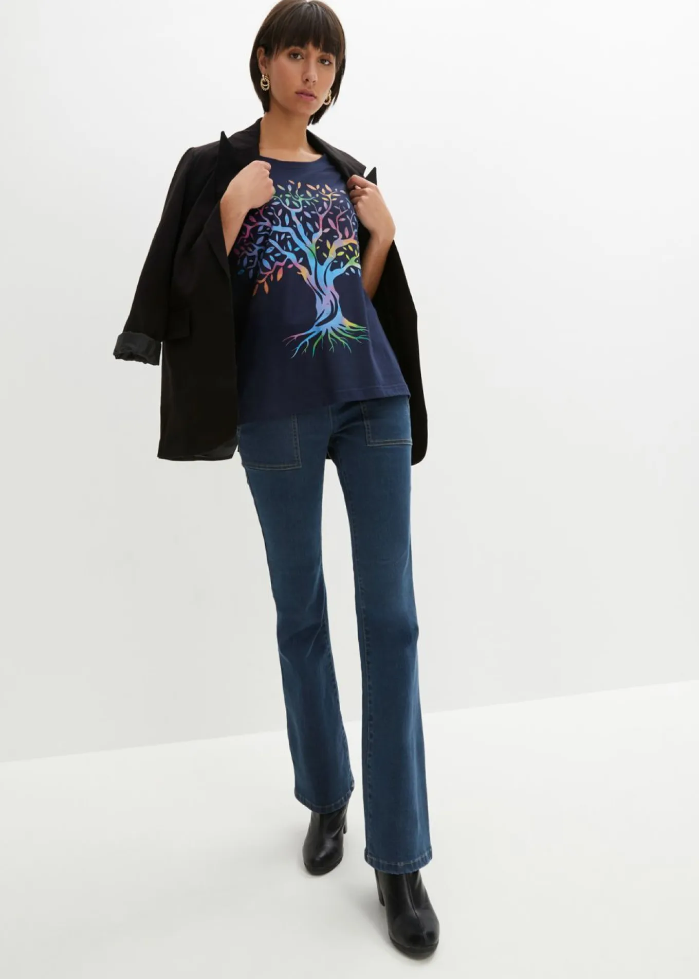 Camiseta estampada de algodón orgánico