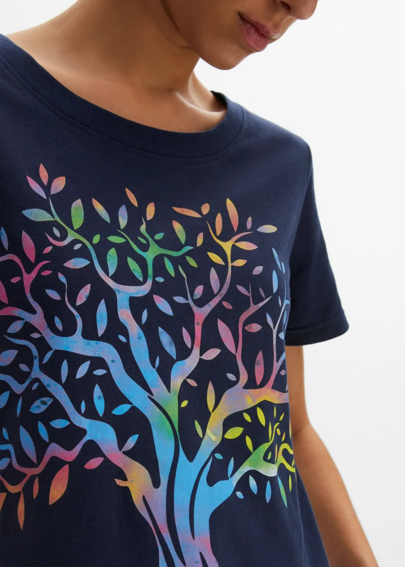 Camiseta estampada de algodón orgánico