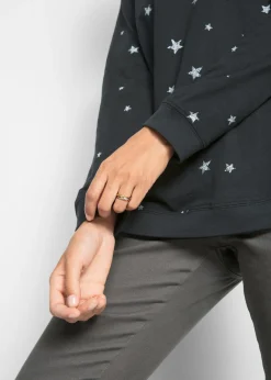 Camiseta estampada de algodón con manga larga