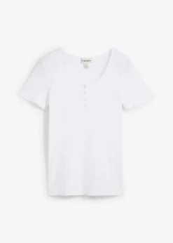 Camiseta henley con algodón orgánico puro