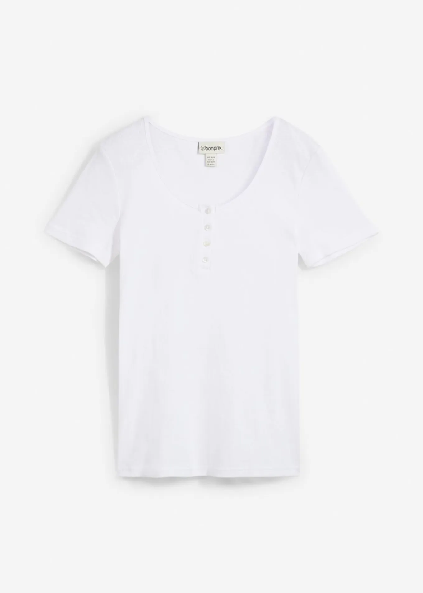 Camiseta henley con algodón orgánico puro
