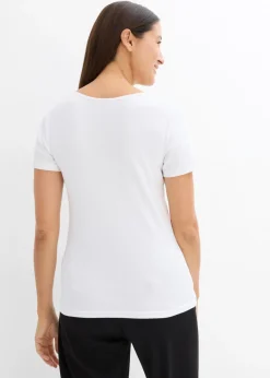 Camiseta henley con algodón orgánico puro