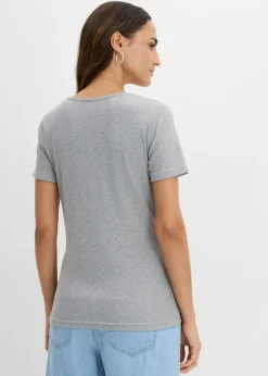Camiseta henley con algodón orgánico puro