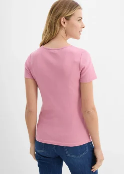 Camiseta henley con algodón orgánico puro