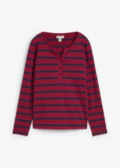 Camiseta henley de algodón orgánico puro
