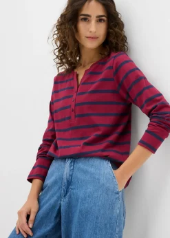 Camiseta henley de algodón orgánico puro