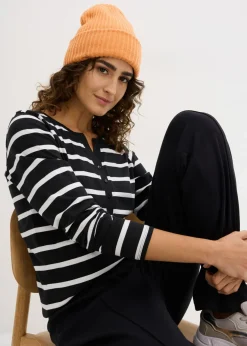 Camiseta henley de algodón orgánico puro