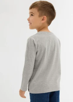 Camiseta henley de manga larga con algodón orgánico (2 unidades)