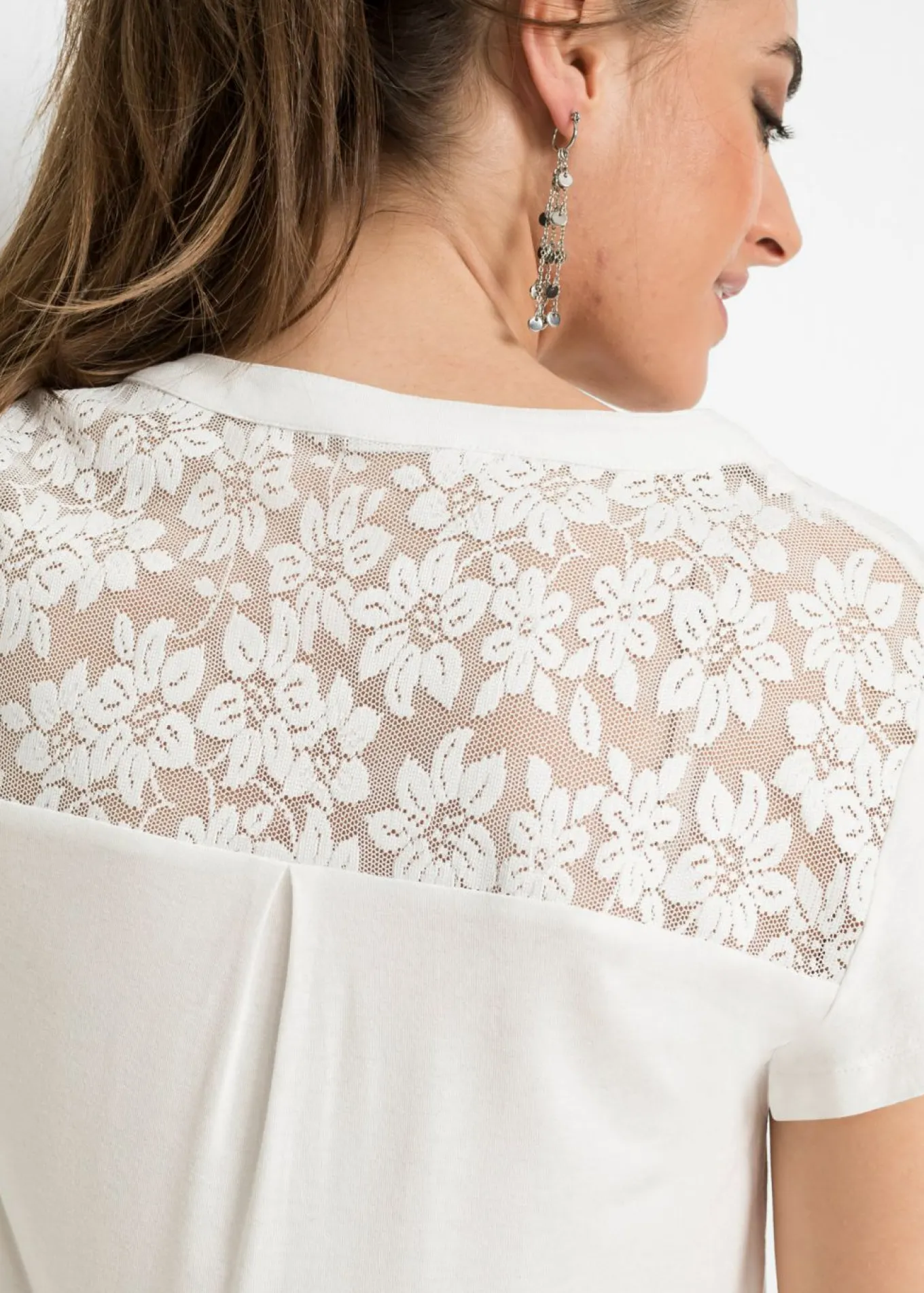 Camiseta henley de mezcla de viscosa