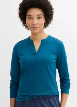 Camiseta henley hasta la cadera