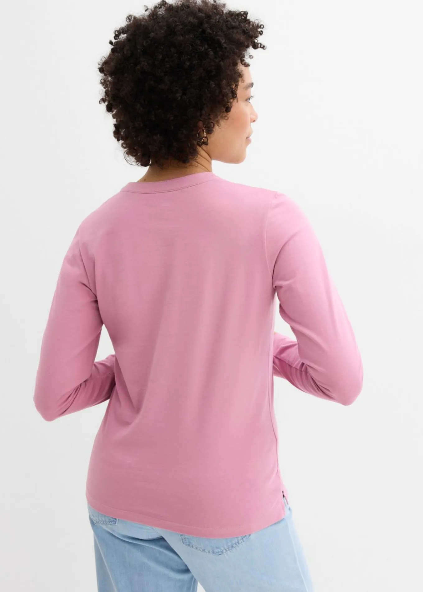Camiseta henley hasta la cadera