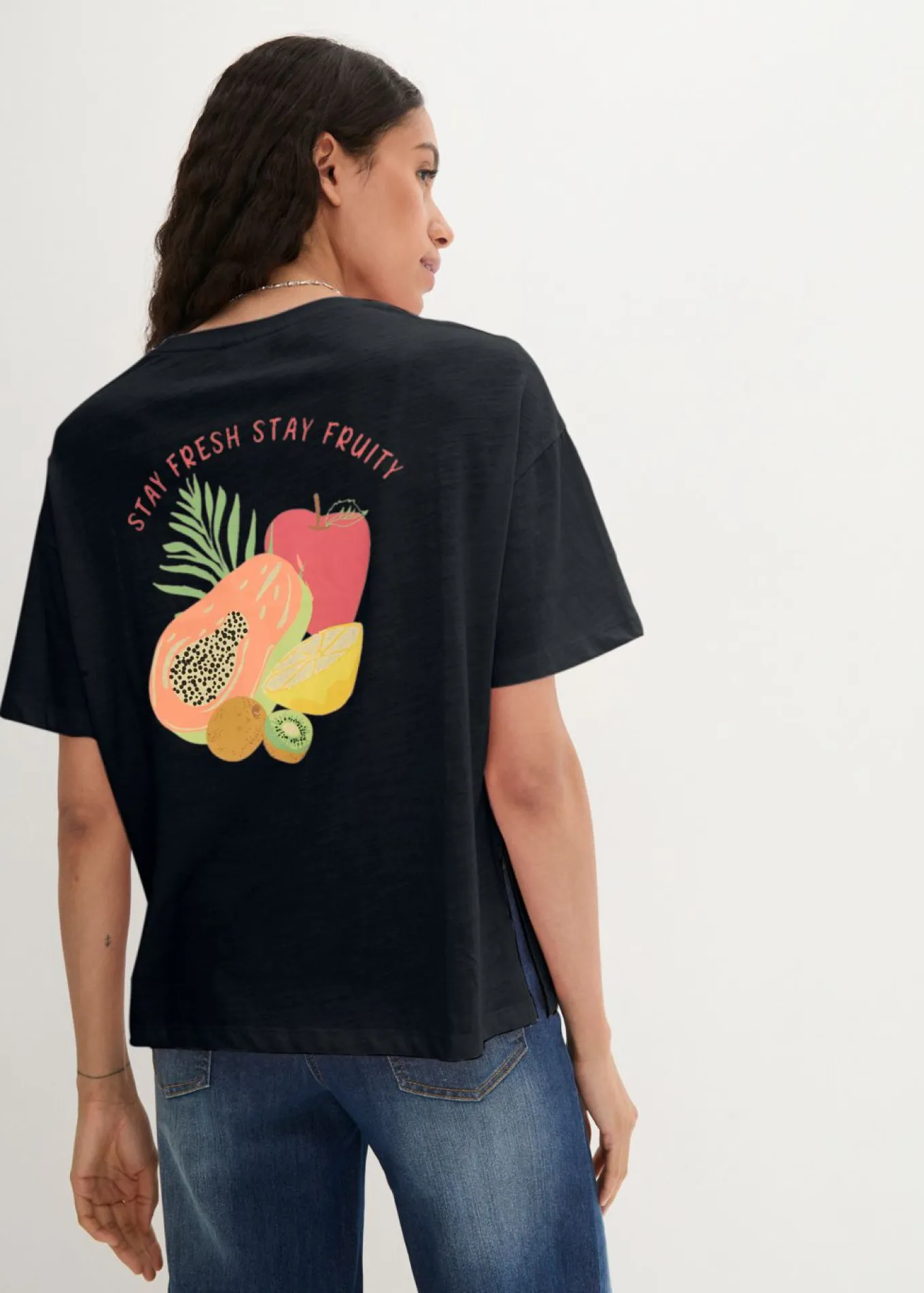 Camiseta holgada con estampado