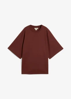 Camiseta holgada de algodón orgánico puro con mangas anchas
