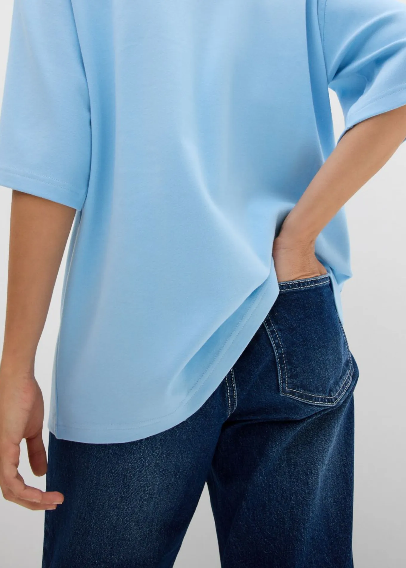 Camiseta holgada de algodón orgánico puro y pesado