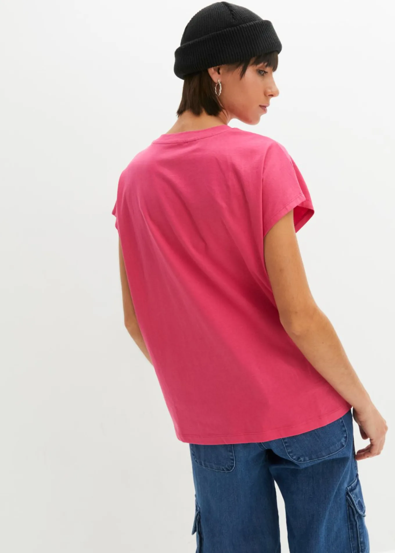 Camiseta holgada de algodón puro