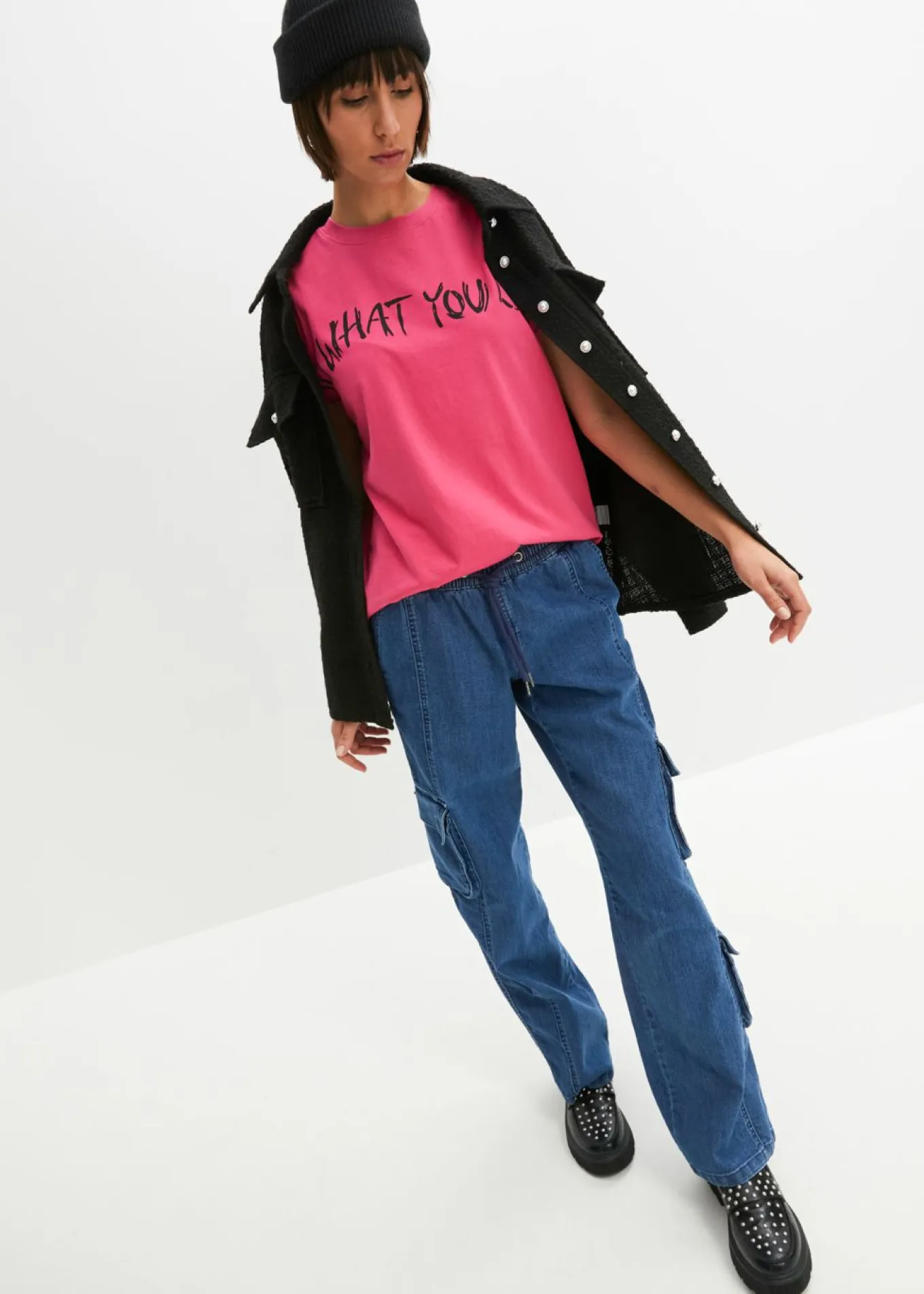 Camiseta holgada de algodón puro