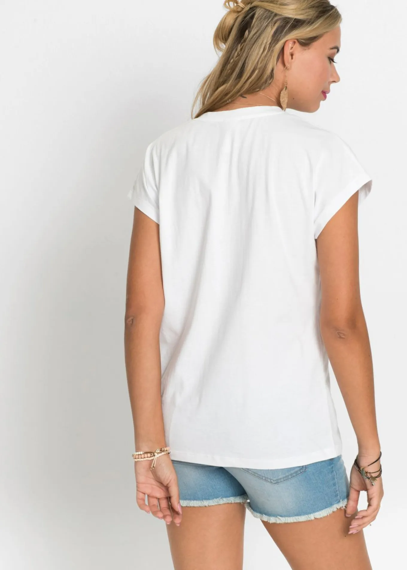 Camiseta holgada de algodón puro