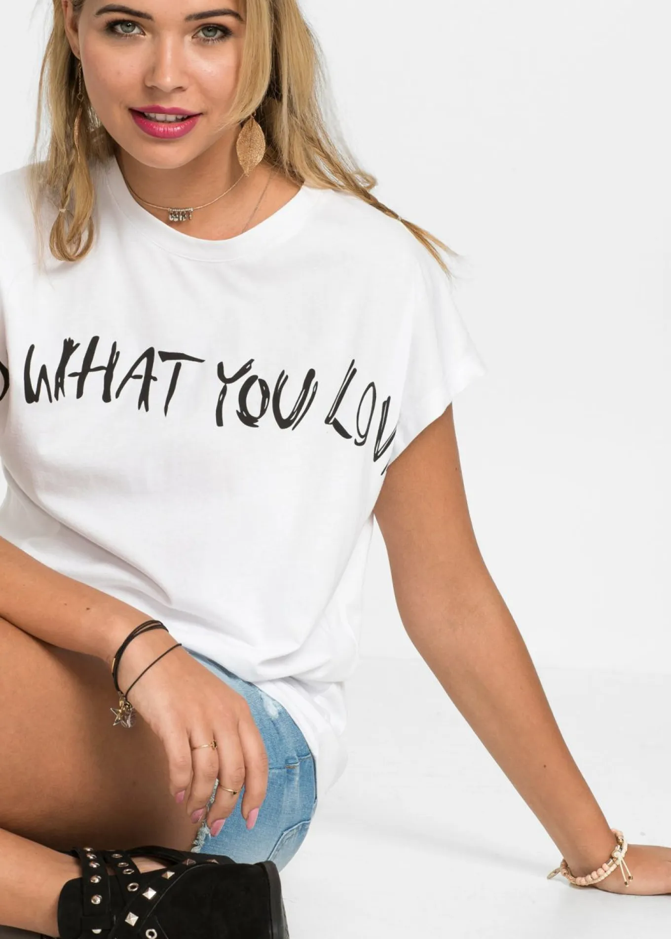 Camiseta holgada de algodón puro