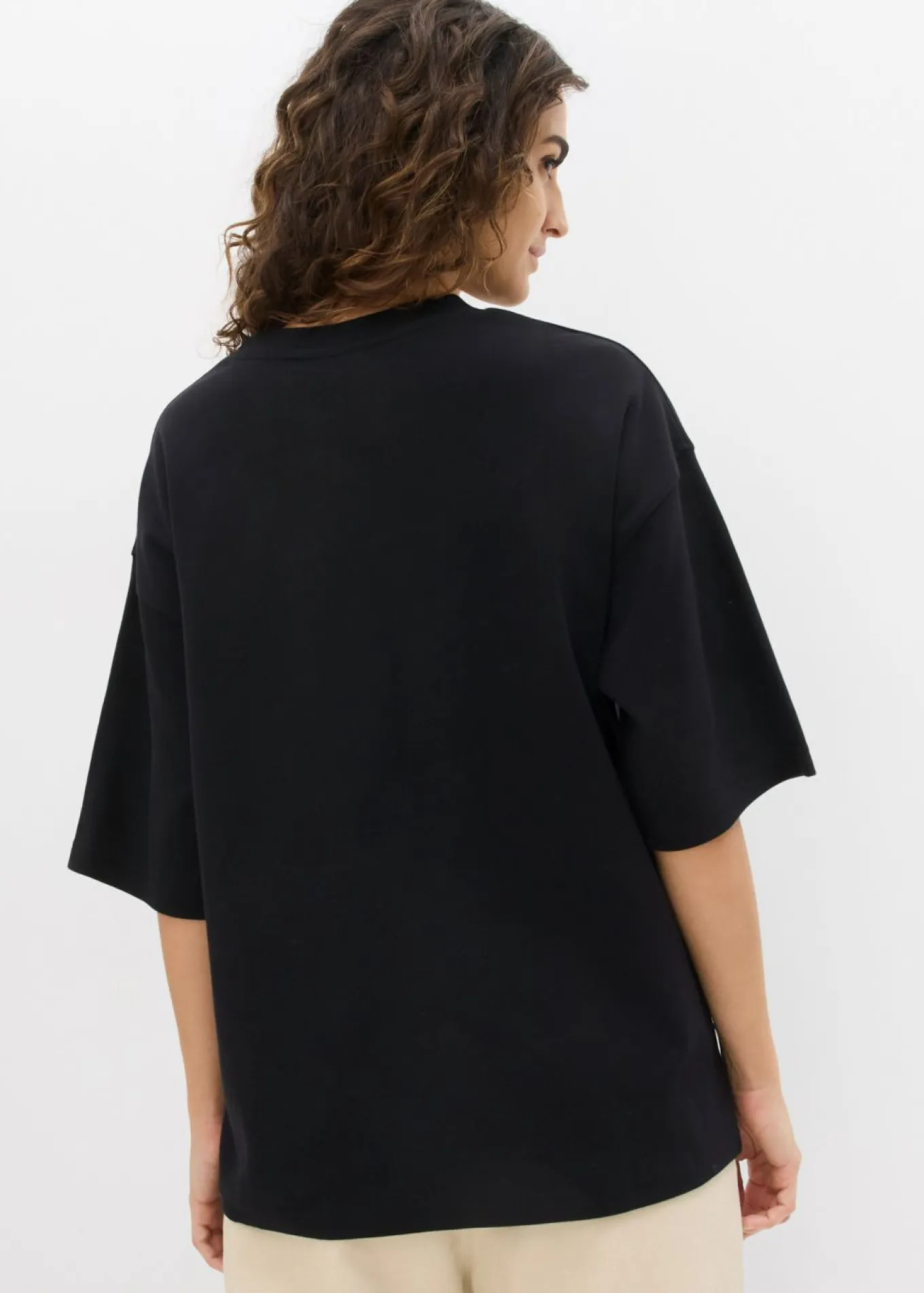 Camiseta holgada de algodón orgánico puro y pesado