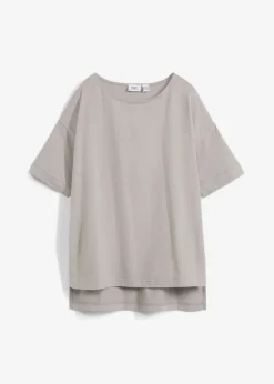 Camiseta holgada de algodón con aberturas laterales