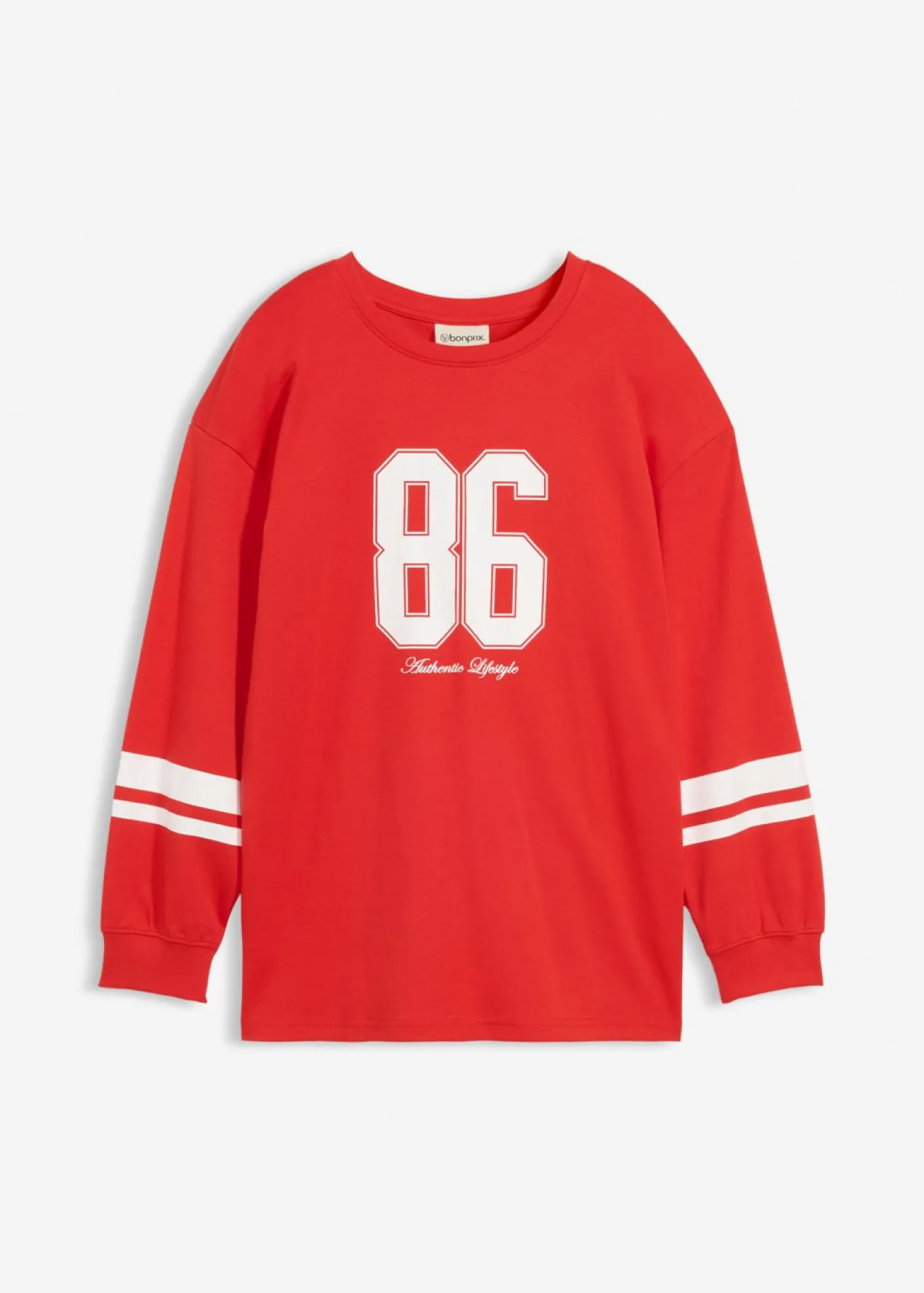 Camiseta holgada de manga larga de algodón orgánico puro