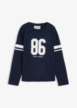 Camiseta holgada de manga larga de algodón orgánico puro