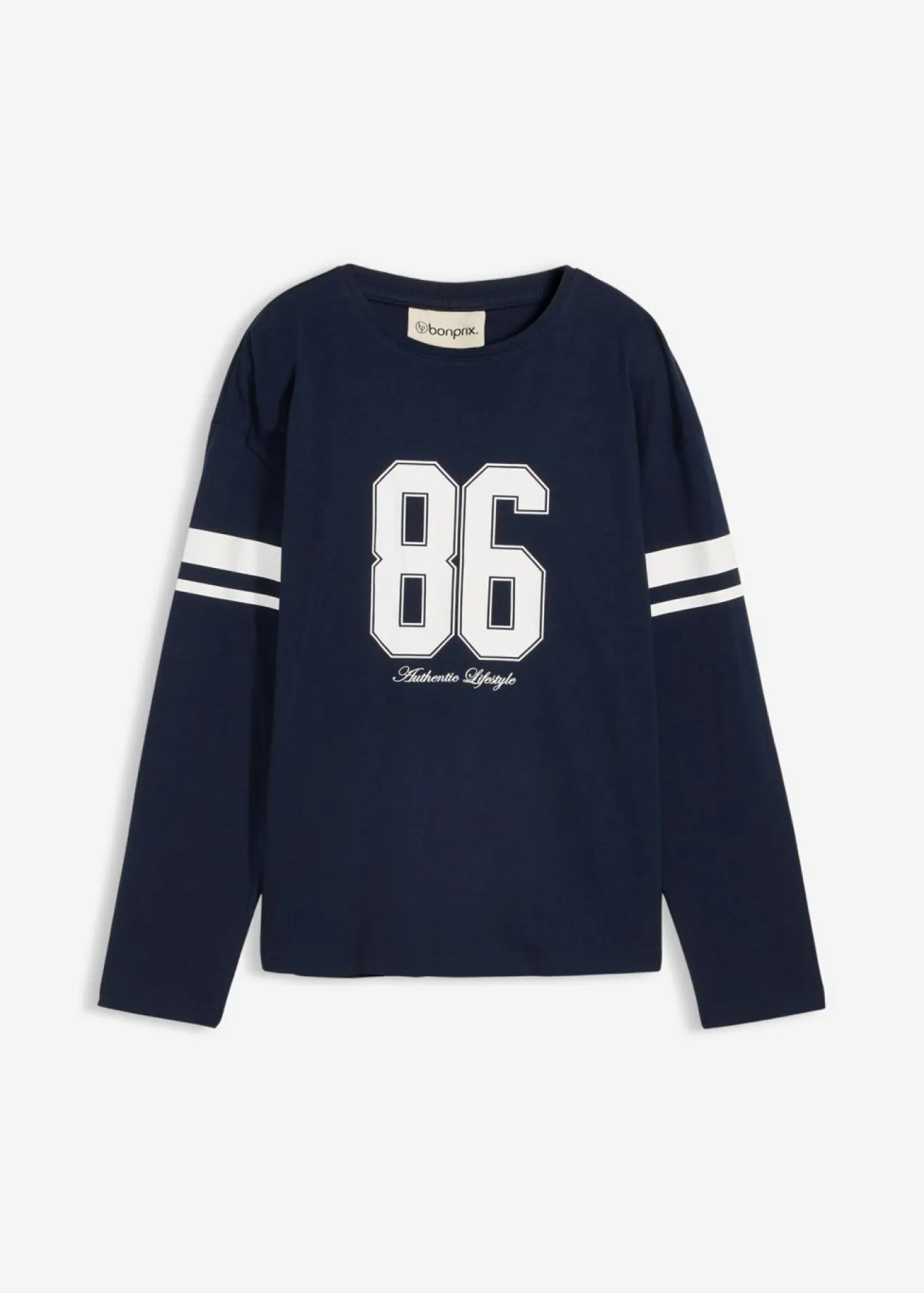 Camiseta holgada de manga larga de algodón orgánico puro