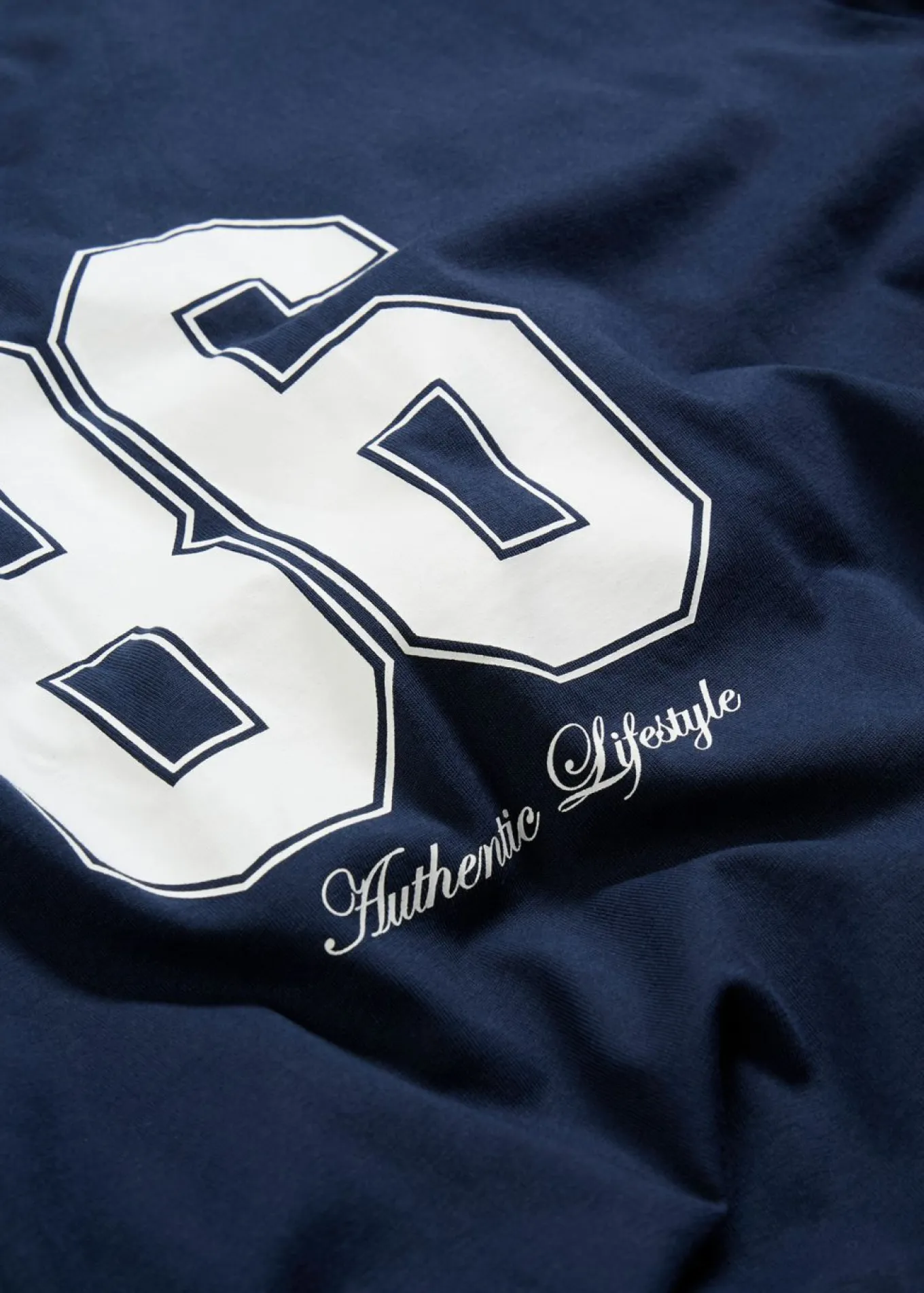 Camiseta holgada de manga larga de algodón orgánico puro