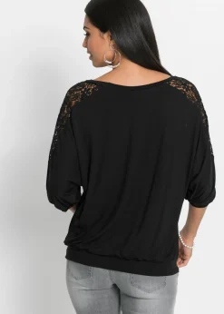 Camiseta holgada de mezcla de viscosa