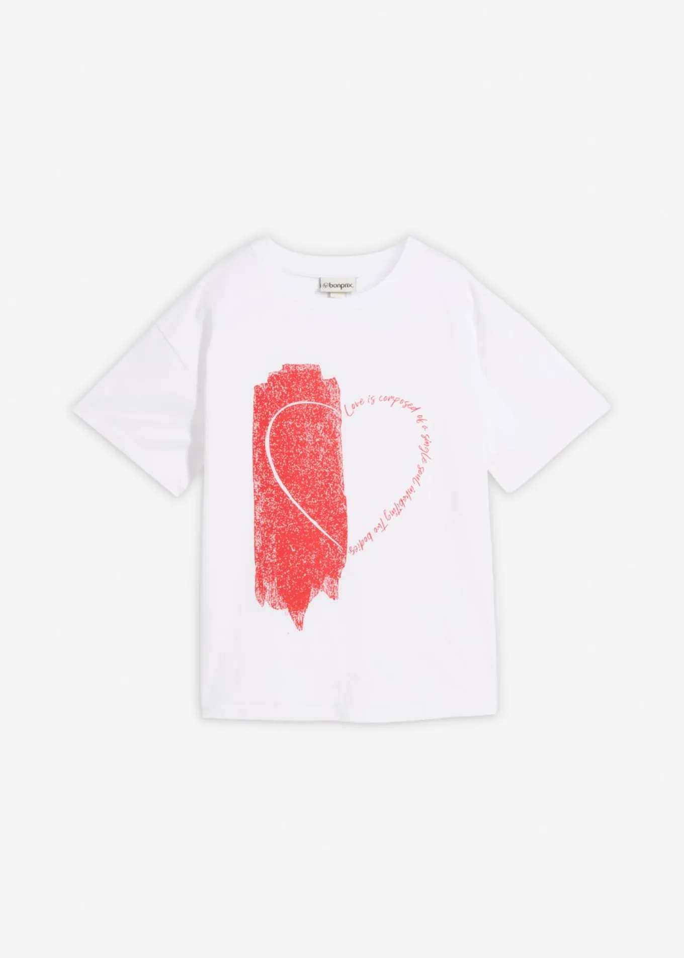 Camiseta holgada de mezcla de algodón orgánico elástico