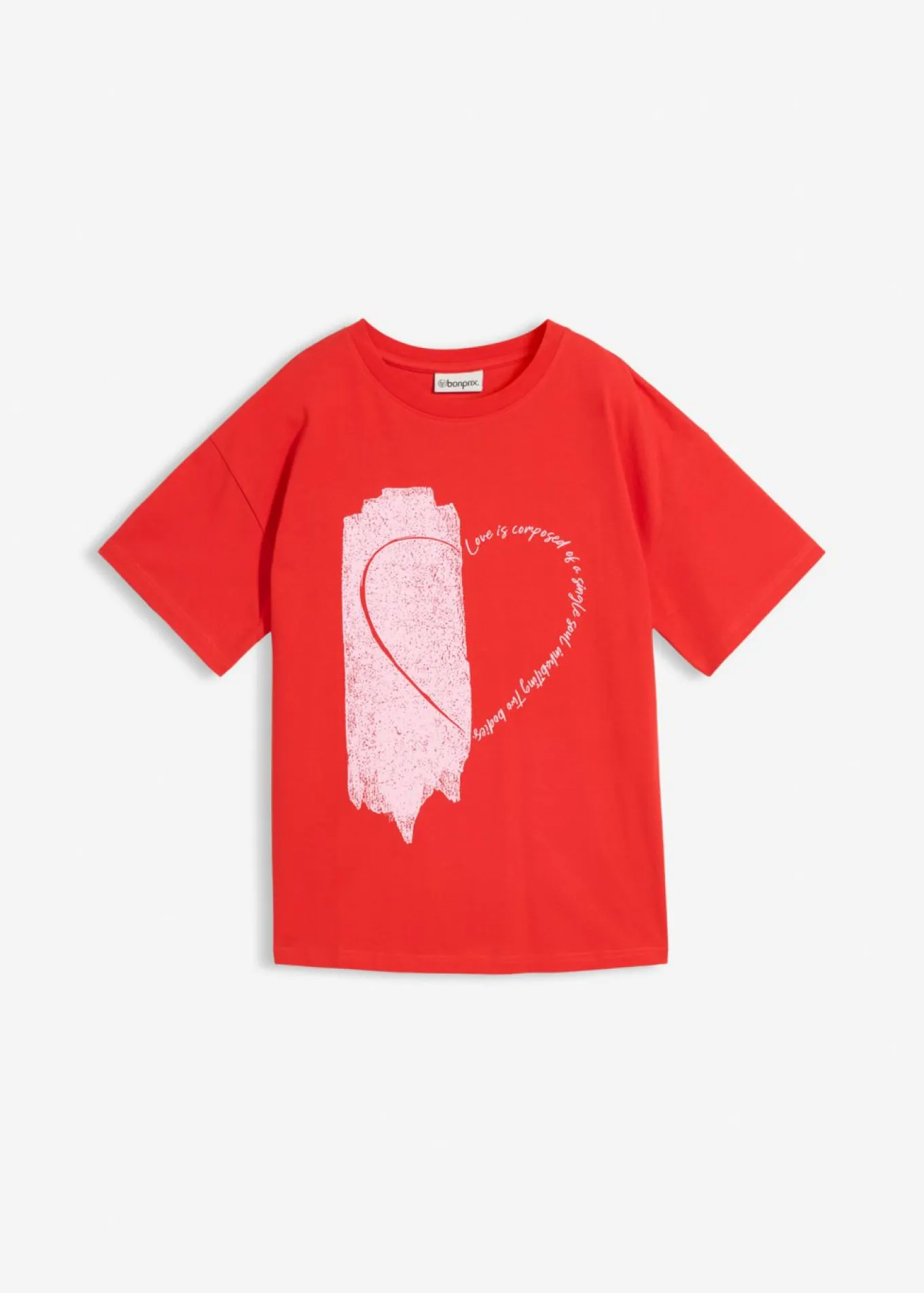 Camiseta holgada de mezcla de algodón orgánico elástico
