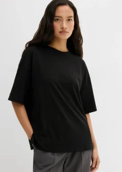 Camiseta holgada de mezcla de algodón
