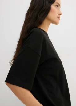 Camiseta holgada de mezcla de algodón