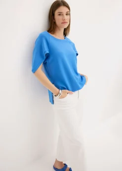 Camiseta holgada de mezcla de viscosa fluida