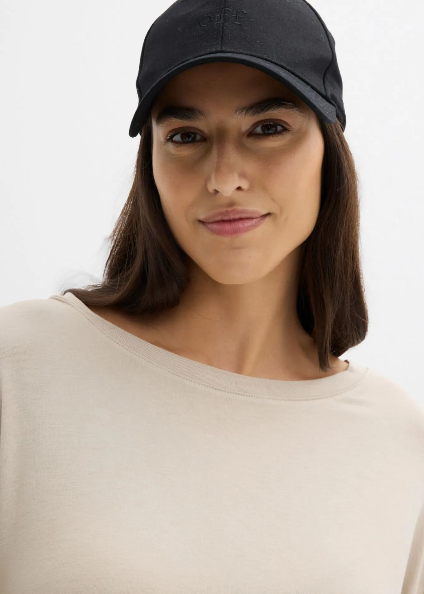 Camiseta holgada de mezcla fluida de viscosa y elastano