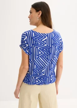 Camiseta holgada de mezcla de viscosa fluida